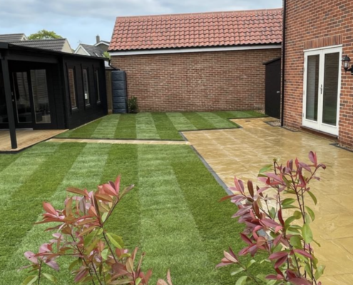 turfing project completed in Bowdon Altrincham